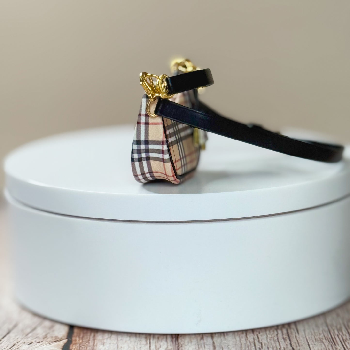 Miniature Heritage Check Shoulder Bag (Burberry Inspired)