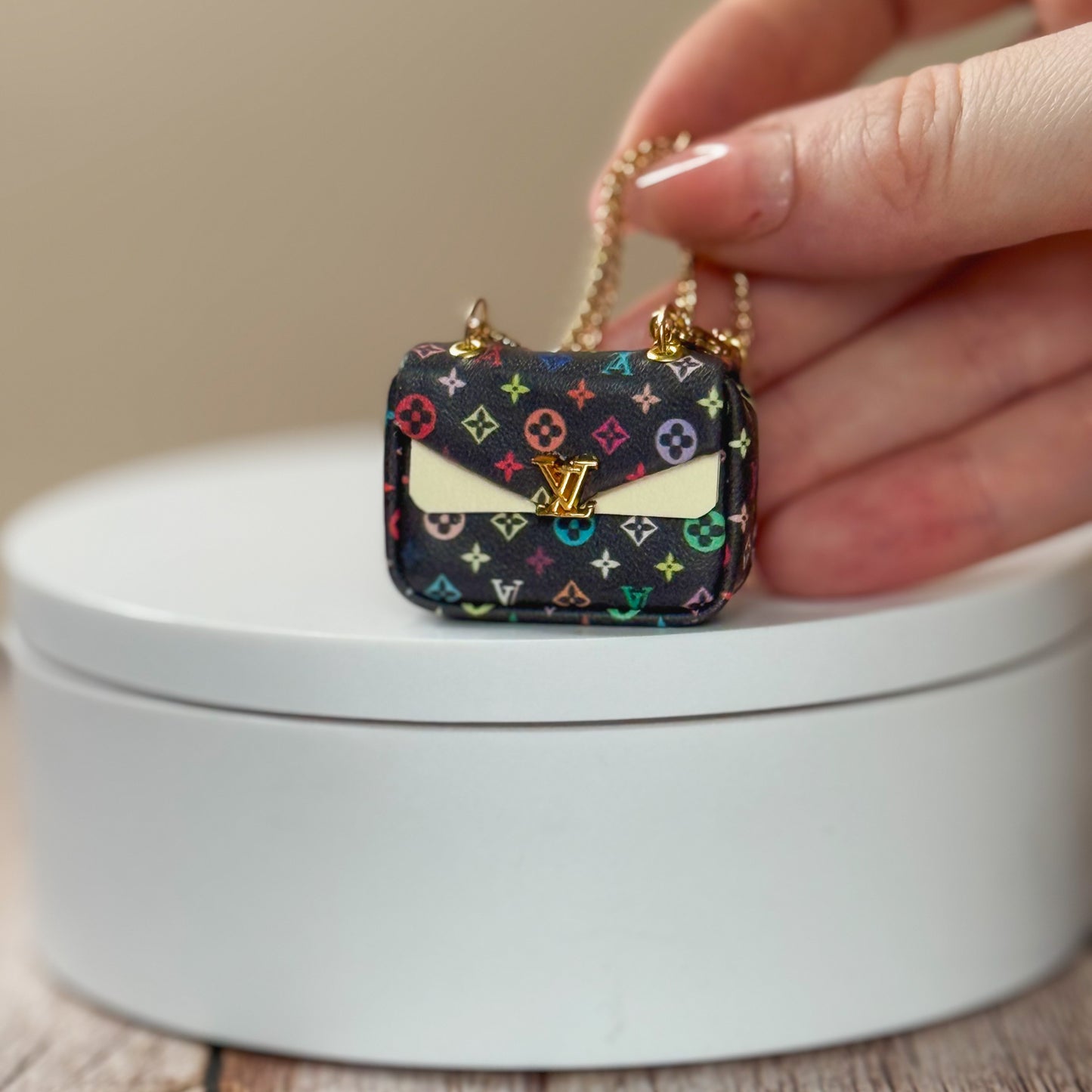 Miniature Chain Strap Foldover Bag (LV Inspired)