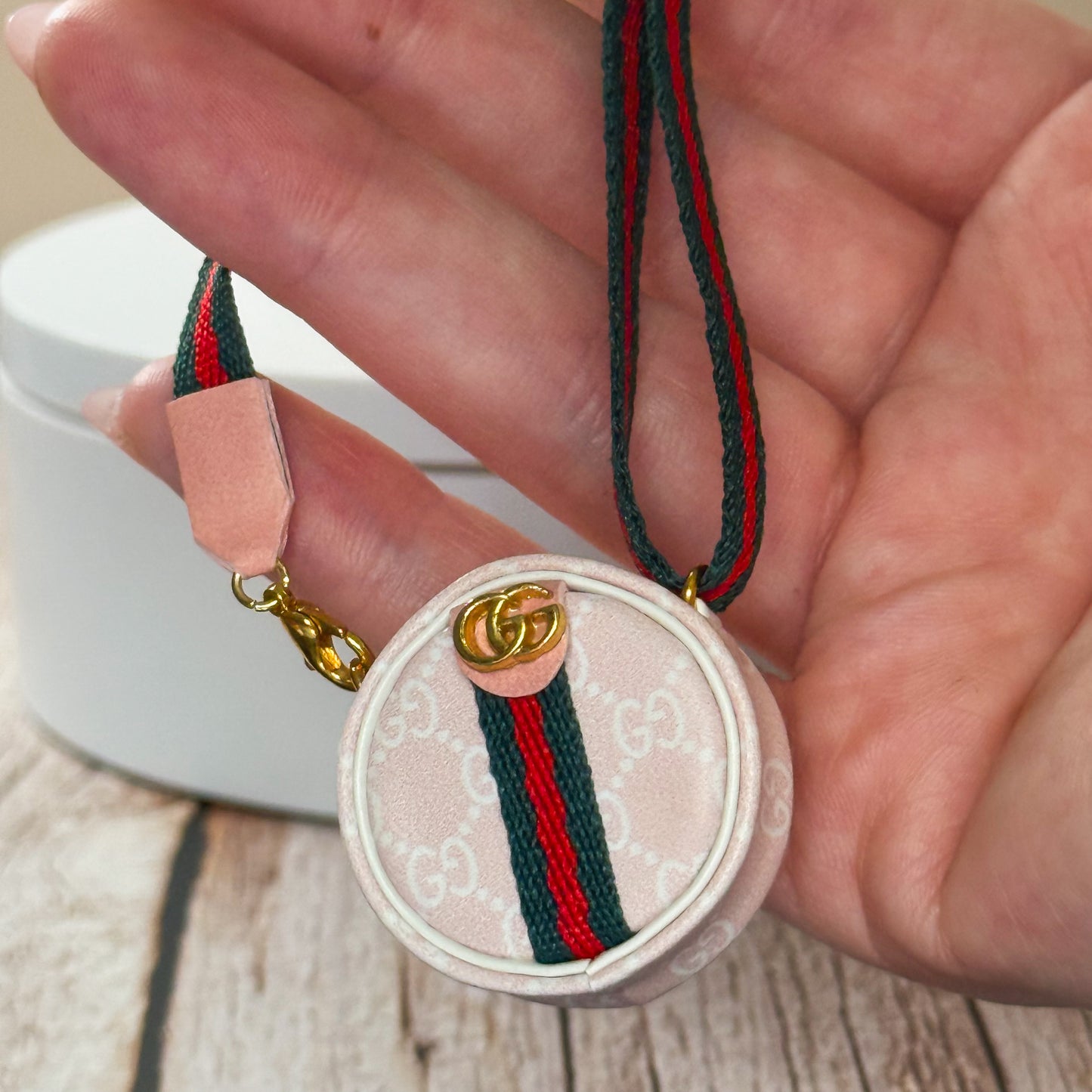 Miniature Circle Logo Crossbody Bag (Gucci Inspired)