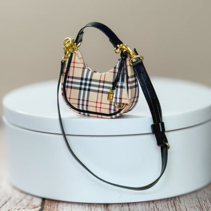 Miniature Heritage Check Shoulder Bag (Burberry Inspired)