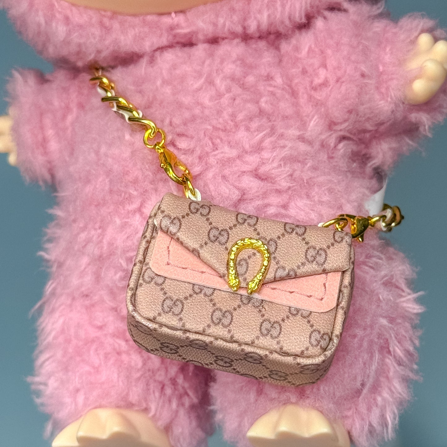 Miniature Chain Strap Foldover Bag (Gucci Inspired)