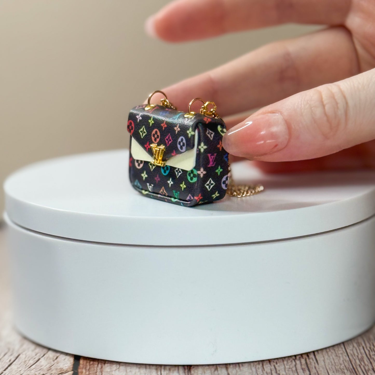 Miniature Chain Strap Foldover Bag (LV Inspired)