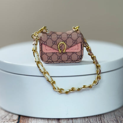 Miniature Chain Strap Foldover Bag (Gucci Inspired)