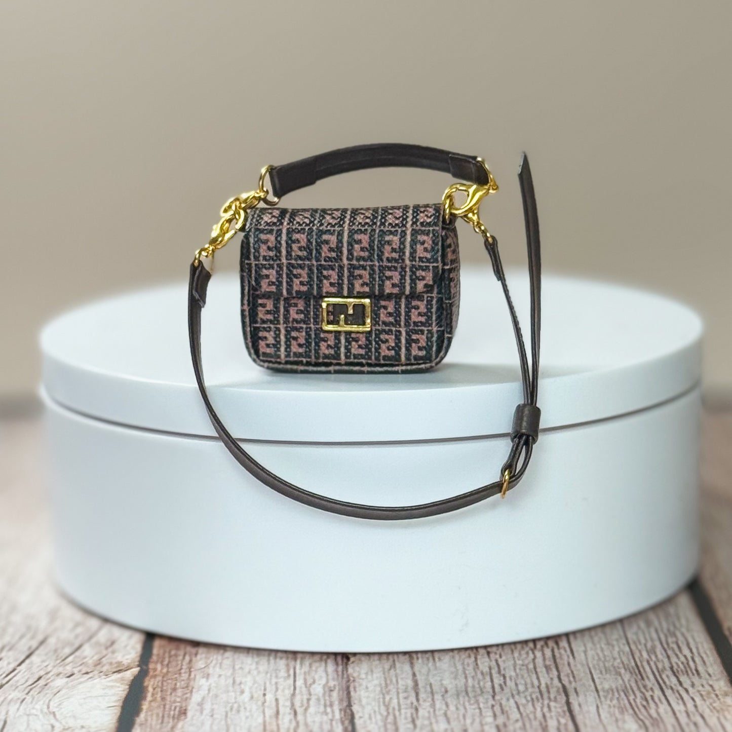 Miniature Monogram Baguette Bag (Fendi Inspired)