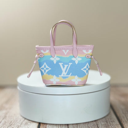Miniature Pastel Neverful Tote (LV Inspired)